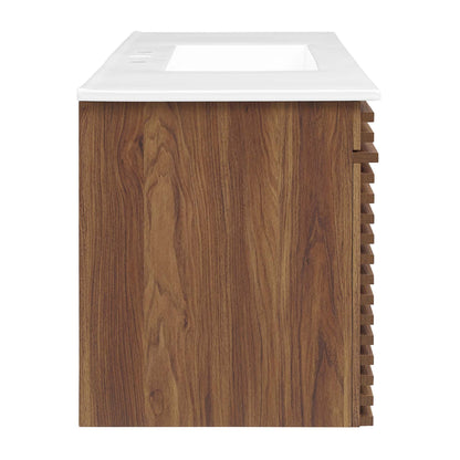 Render 48" Wall-Mount Bathroom Vanity by Modway