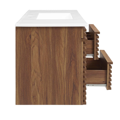 Render 48" Wall-Mount Bathroom Vanity by Modway