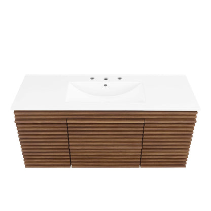 Render 48" Wall-Mount Bathroom Vanity by Modway