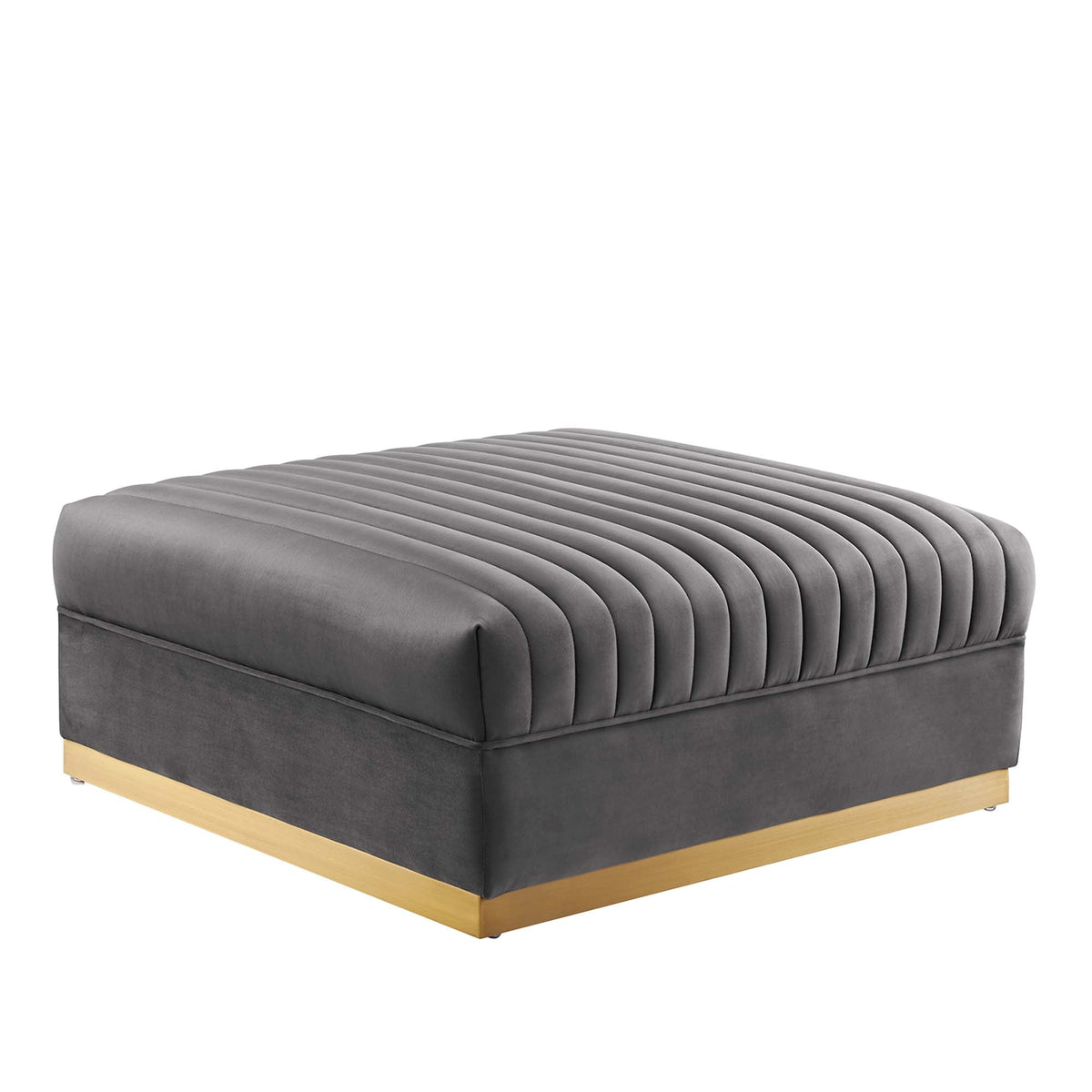 Sanguine 5-Piece Channel Tufted Performance Velvet Right-Facing Modular Sectional Sofa by Modway
