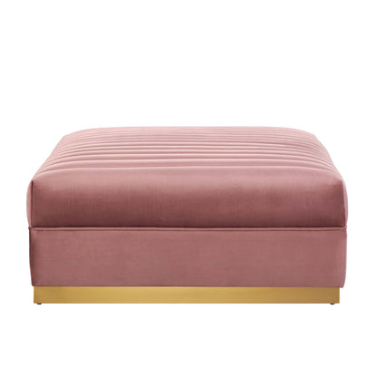 Sanguine 6-Piece Channel Tufted Performance Velvet Modular Sectional Sofa by Modway