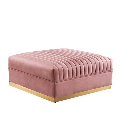 Sanguine 6-Piece Channel Tufted Performance Velvet Modular Sectional Sofa by Modway