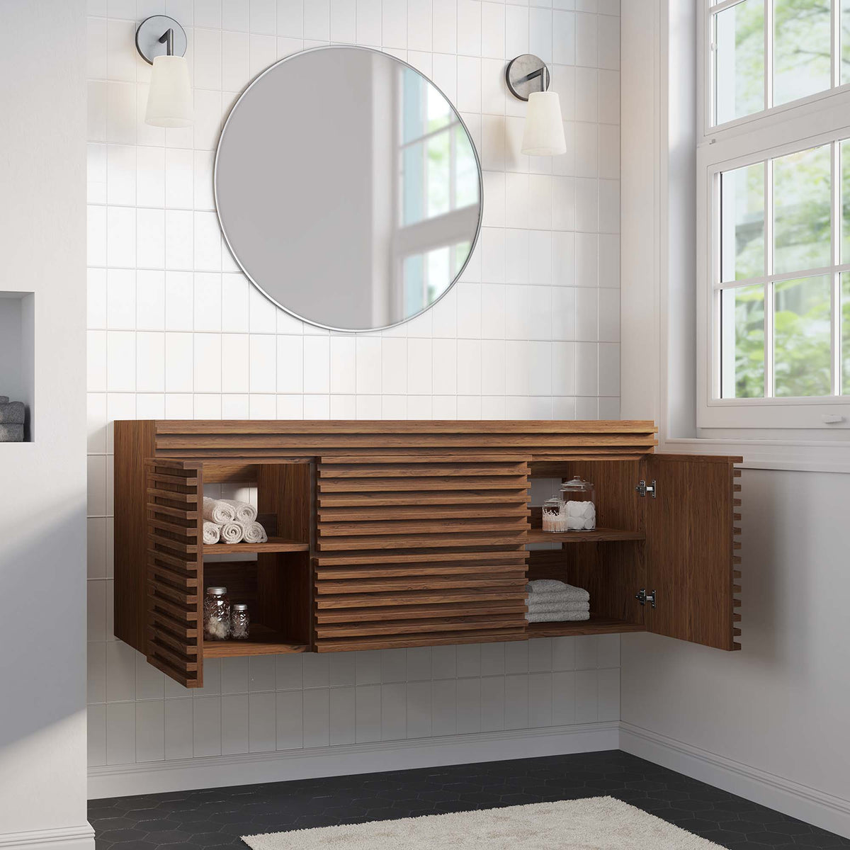Render 48" Single Sink Compatible Bathroom Vanity Cabinet by Modway