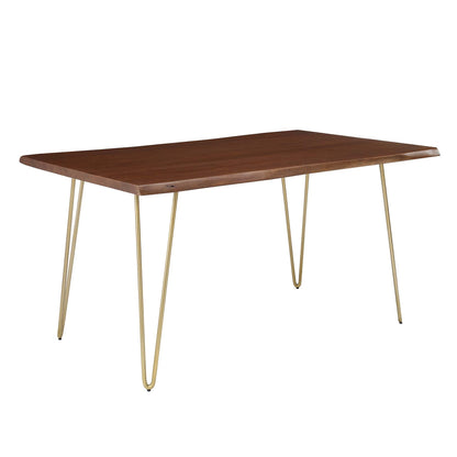 Ardor 60" Live Edge Acacia Wood Dining Table by Modway
