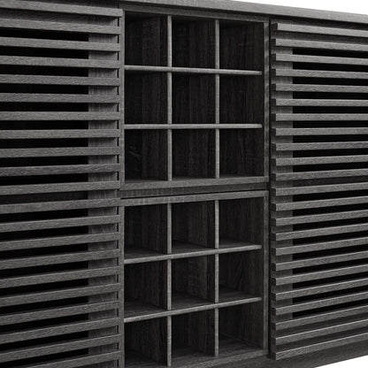 Render Bar Cabinet by Modway - Charcoal / Oak / Walnut