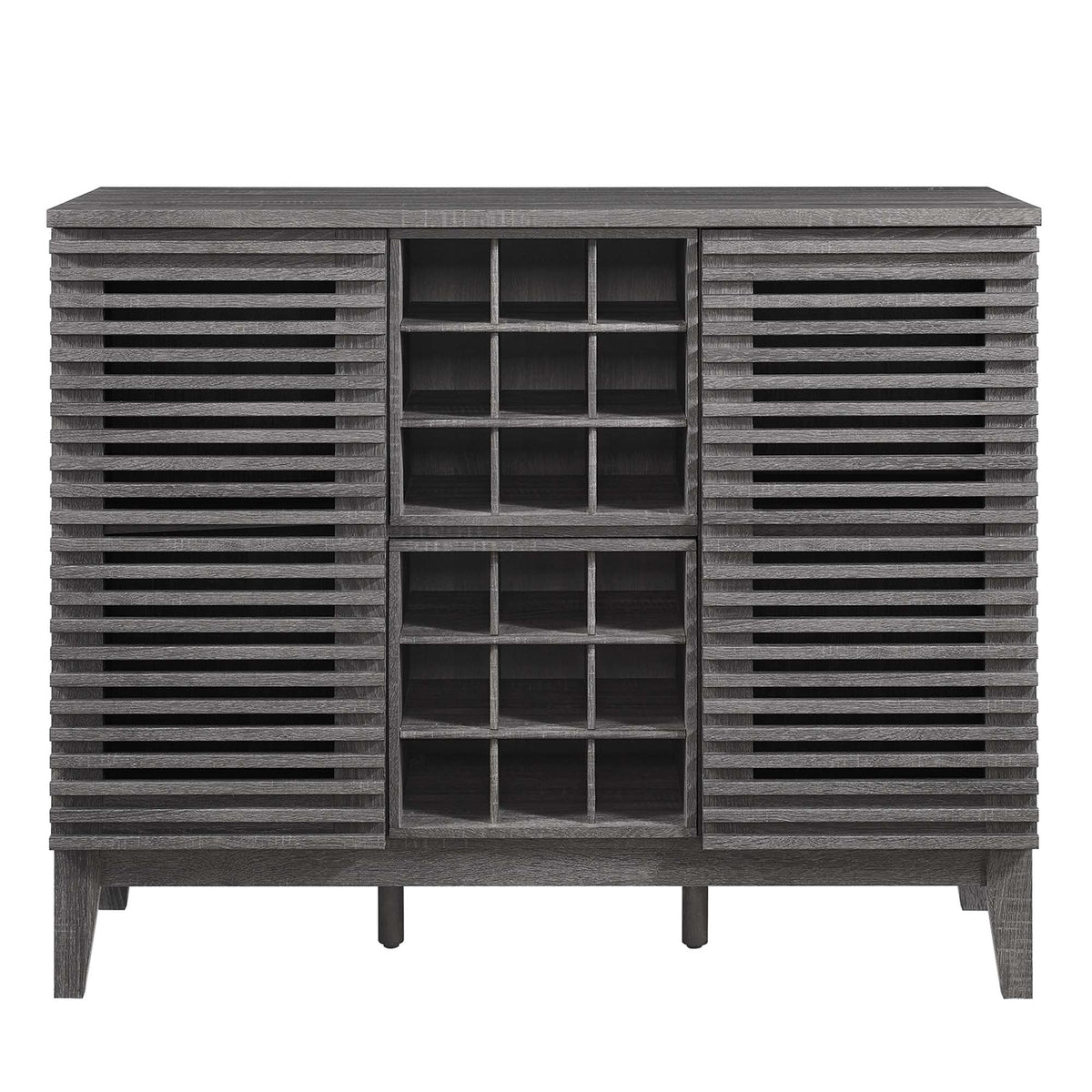 Render Bar Cabinet by Modway - Charcoal / Oak / Walnut