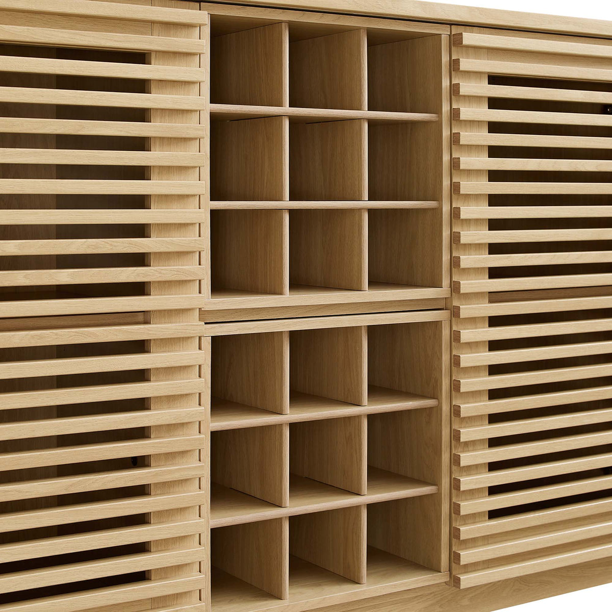 Render Bar Cabinet by Modway - Charcoal / Oak / Walnut