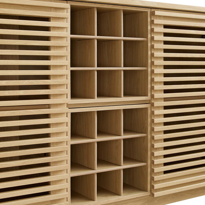 Render Bar Cabinet by Modway - Charcoal / Oak / Walnut