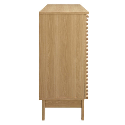 Render Bar Cabinet by Modway - Charcoal / Oak / Walnut
