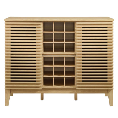 Render Bar Cabinet by Modway - Charcoal / Oak / Walnut