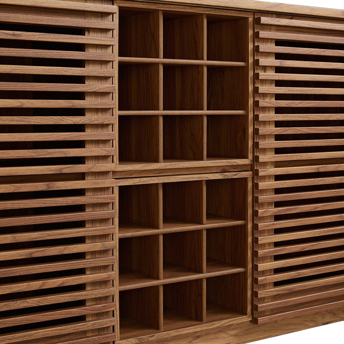 Render Bar Cabinet by Modway - Charcoal / Oak / Walnut