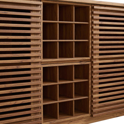 Render Bar Cabinet by Modway - Charcoal / Oak / Walnut