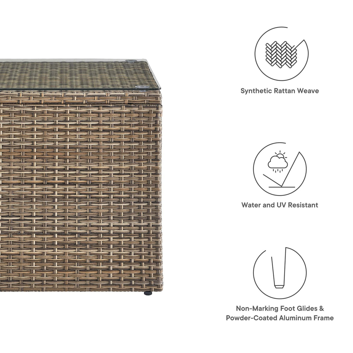 Convene Outdoor Patio Side Table by Modway - EEI-6240