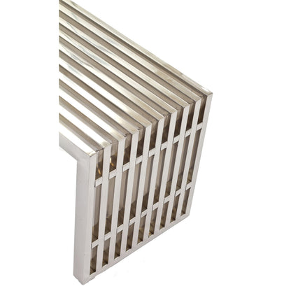Gridiron Medium Stainless Steel Bench by Modway - EEI-625