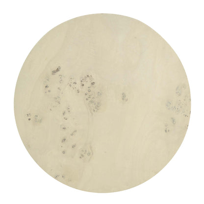 Cosmos 16" Round Burl Wood Side Table by Modway