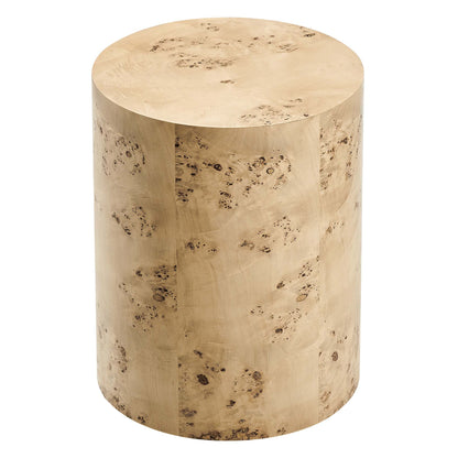 Cosmos 16" Round Burl Wood Side Table by Modway