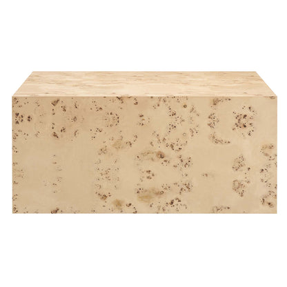 Cosmos 36" Square Burl Wood Coffee Table by Modway