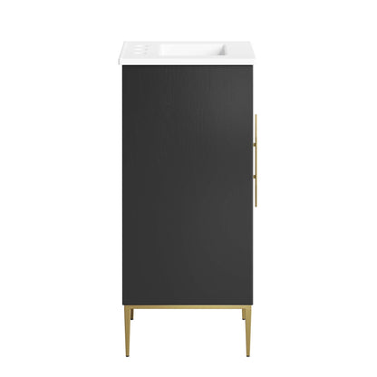 Awaken 18" Bathroom Vanity by Modway - White Black