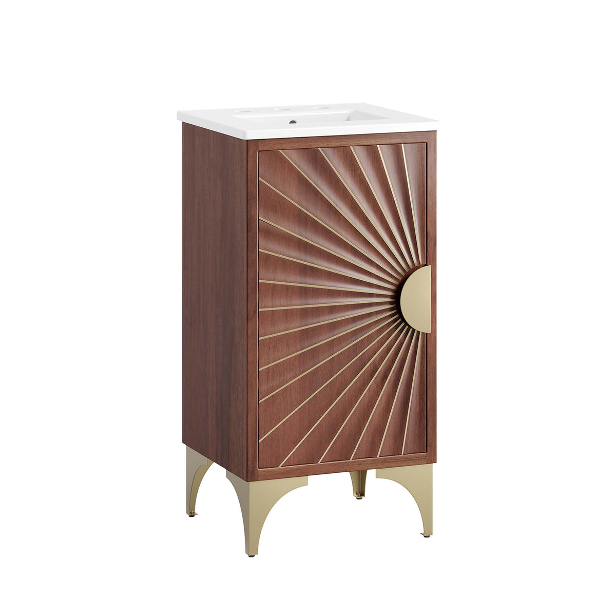 Daylight 18" Bathroom Vanity by Modway - White Walnut