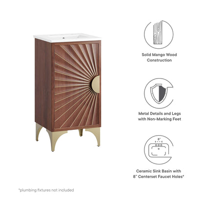 Daylight 18" Bathroom Vanity by Modway - White Walnut