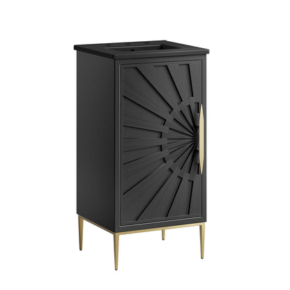 Awaken 18" Bathroom Vanity by Modway - Black Black