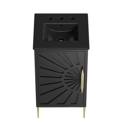 Awaken 18" Bathroom Vanity by Modway - Black Black