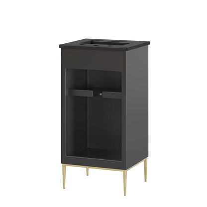 Awaken 18" Bathroom Vanity by Modway - Black Black