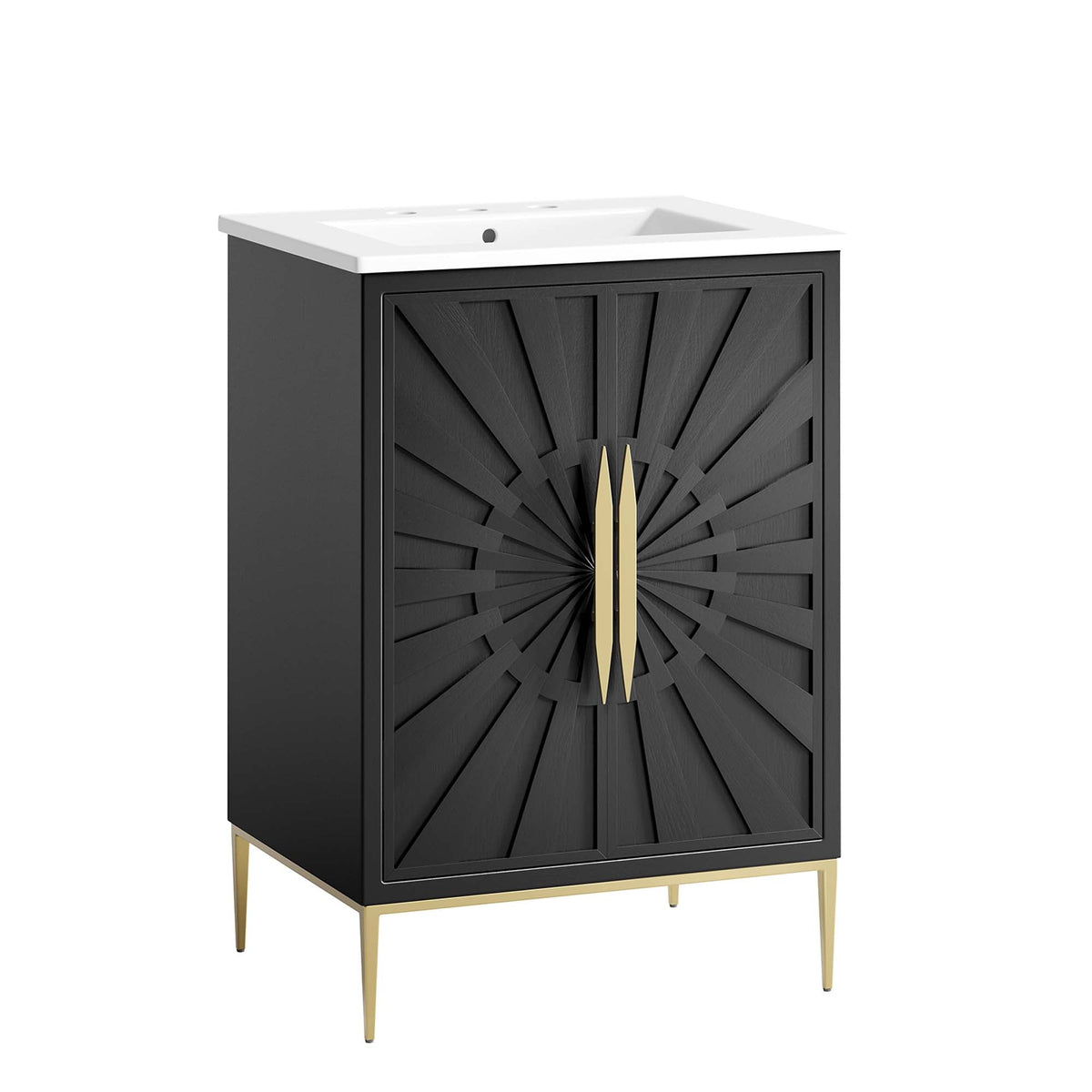 Awaken 24" Bathroom Vanity by Modway - White Black