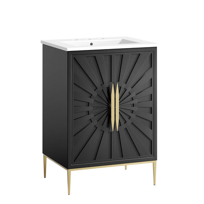 Awaken 24" Bathroom Vanity by Modway - White Black