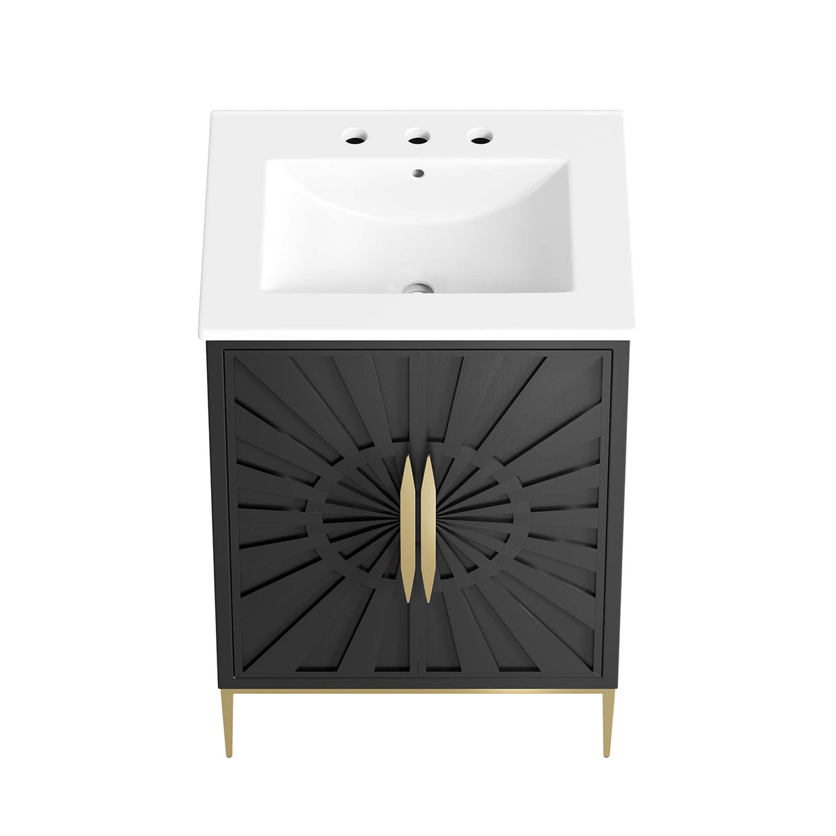 Awaken 24" Bathroom Vanity by Modway - White Black