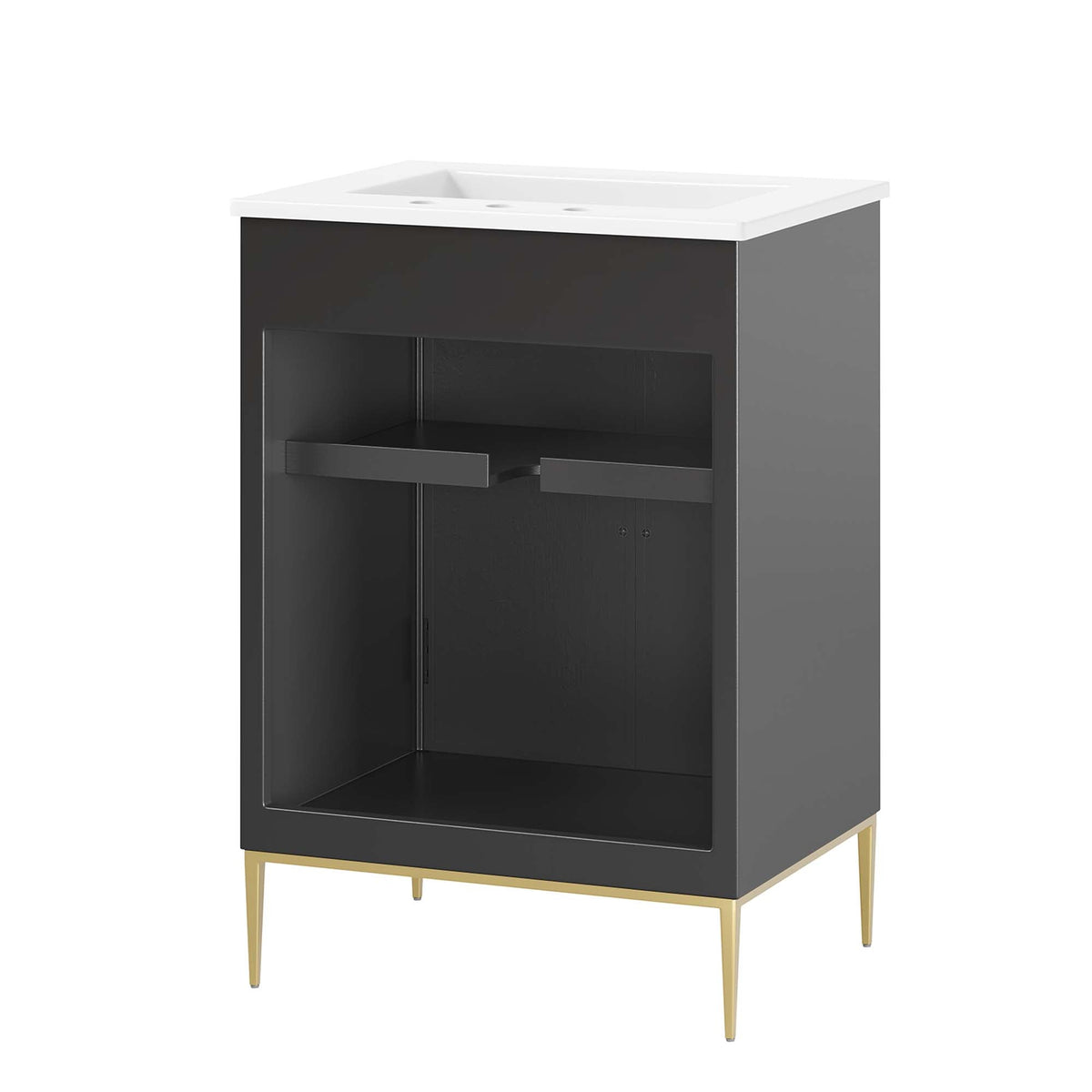 Awaken 24" Bathroom Vanity by Modway - White Black
