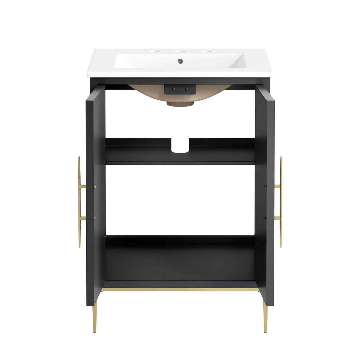 Awaken 24" Bathroom Vanity by Modway - White Black