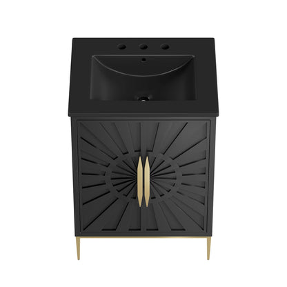 Awaken 24" Bathroom Vanity by Modway - Black Black