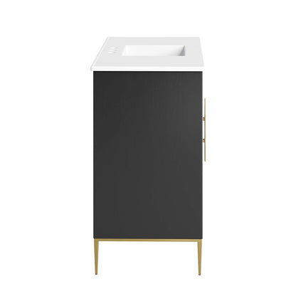 Awaken 48" Bathroom Vanity by Modway - White Black
