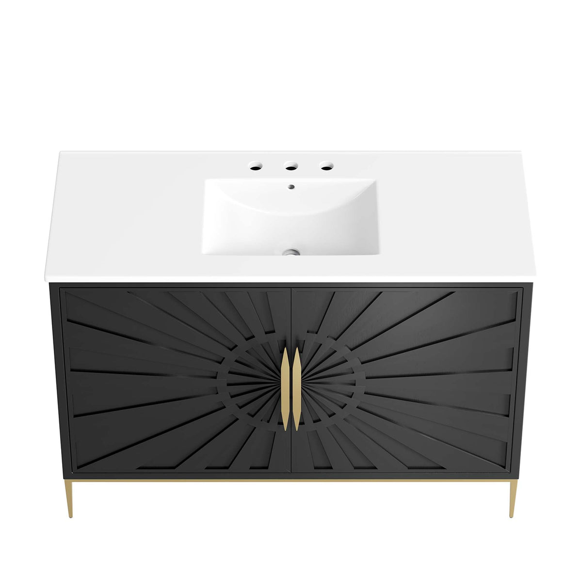 Awaken 48" Bathroom Vanity by Modway - White Black