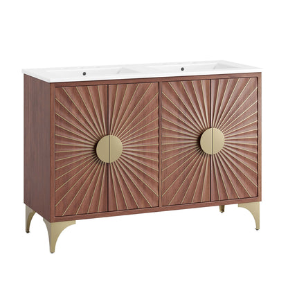 Daylight 48" Double Sink Bathroom Vanity by Modway - EEI-6306