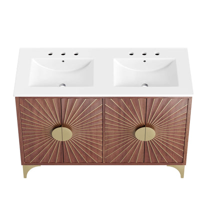 Daylight 48" Double Sink Bathroom Vanity by Modway - EEI-6306