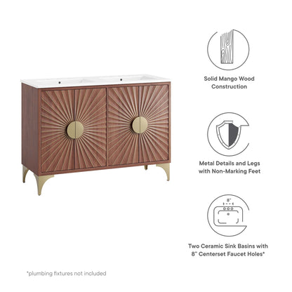 Daylight 48" Double Sink Bathroom Vanity by Modway - EEI-6306