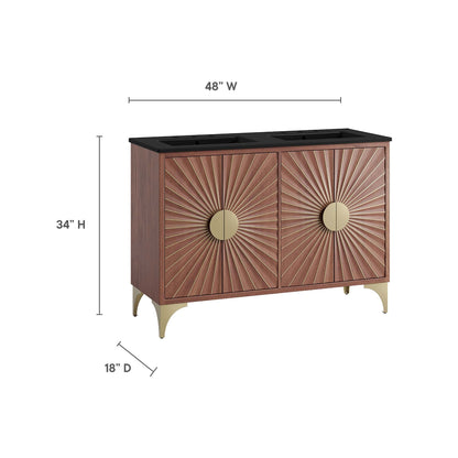 Daylight 48" Double Sink Bathroom Vanity by Modway - EEI-6308