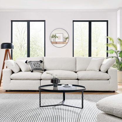 Commix Down Filled Overstuffed Boucle Fabric 3-Seater Sofa by Modway
