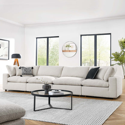 Commix Down Filled Overstuffed Boucle Fabric 4-Seater Sofa by Modway