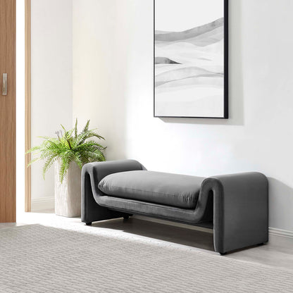 Waverly Performance Velvet Bench by Modway