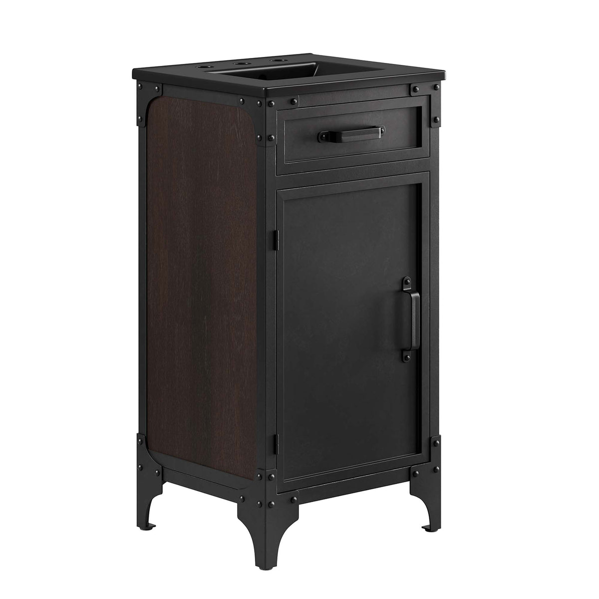 Steamforge 18" Bathroom Vanity by Modway - Black Black