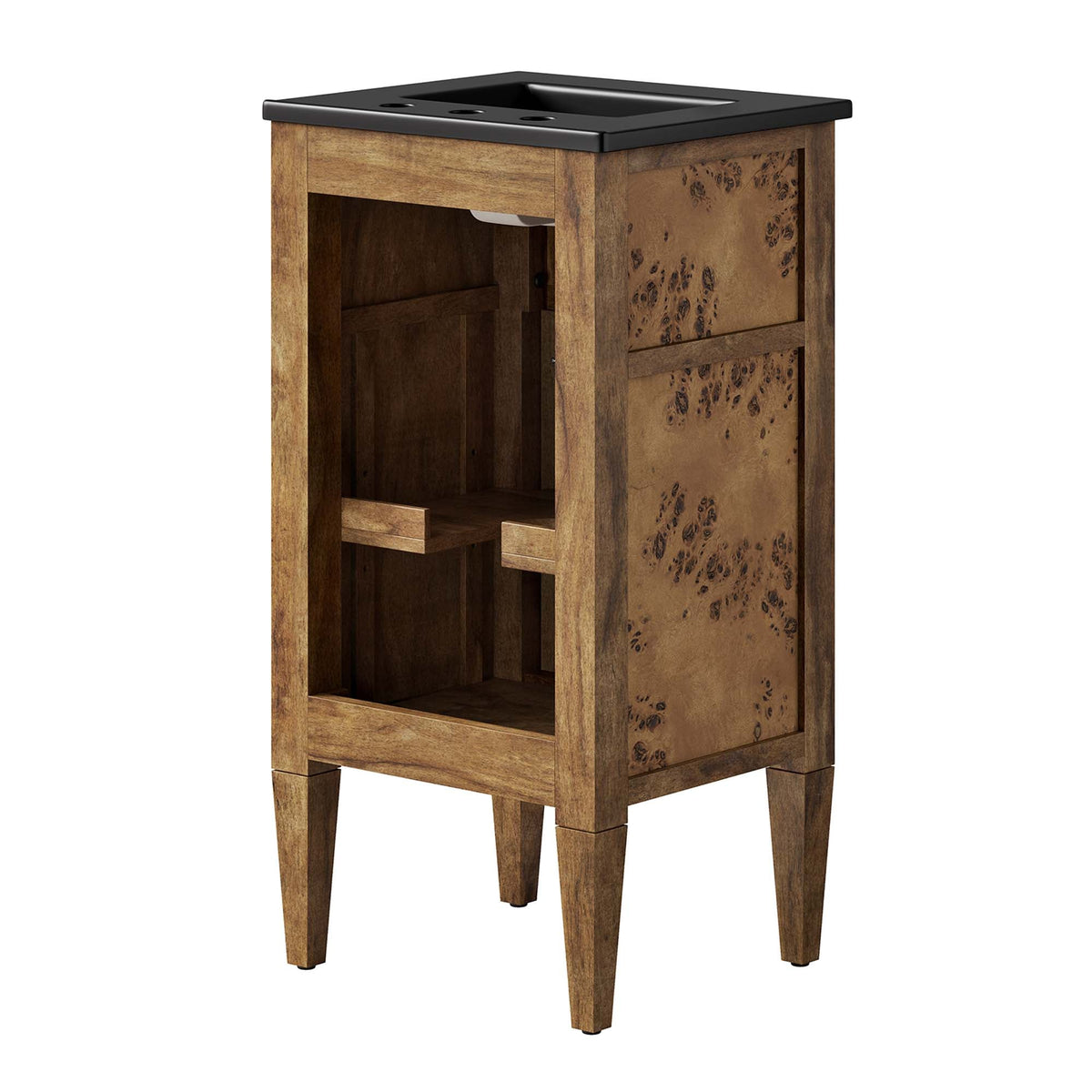Elysian 18" Wood Bathroom Vanity by Modway - Black Brown