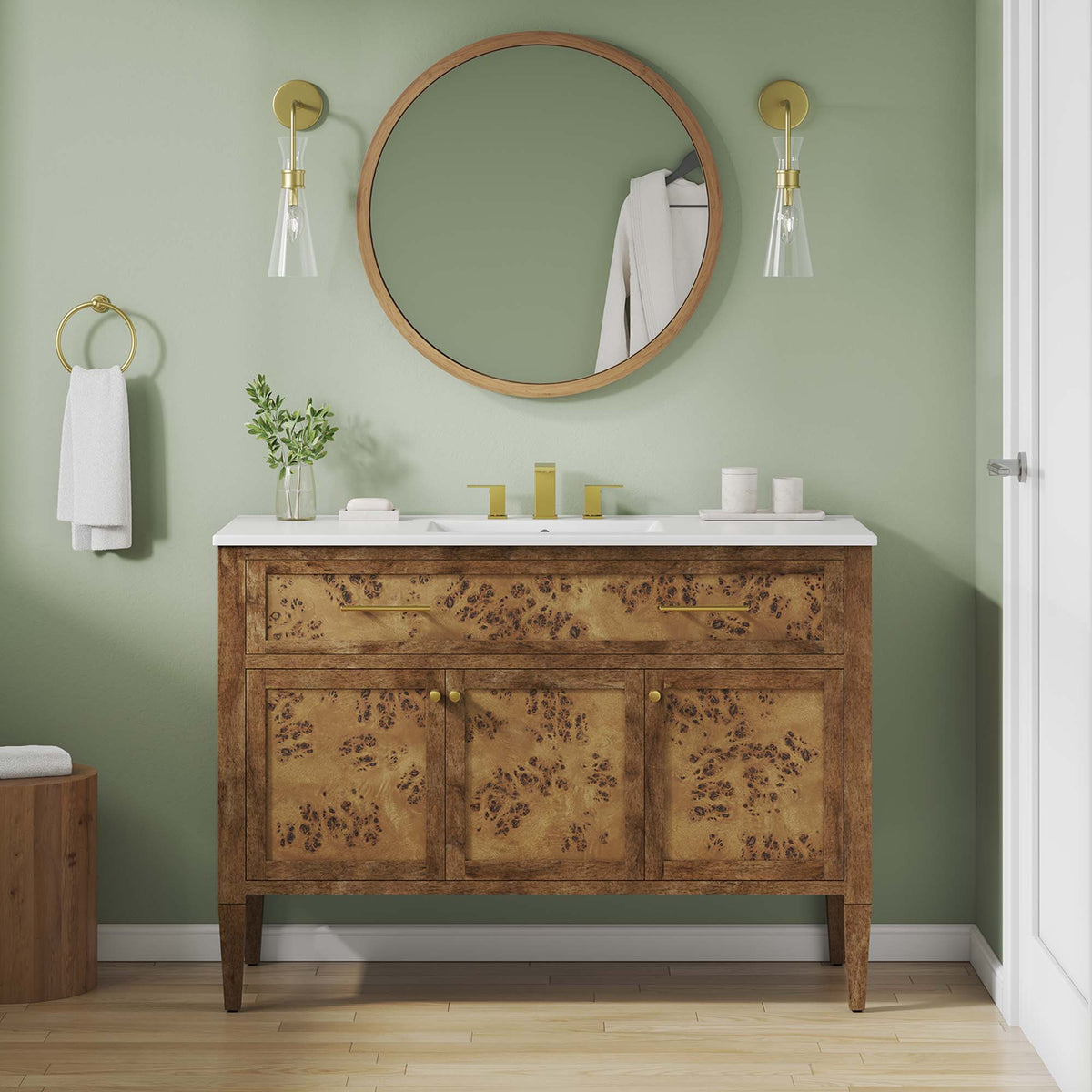 Elysian 48" Wood Single Sink Bathroom Vanity by Modway - EEI-6452