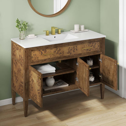 Elysian 48" Wood Single Sink Bathroom Vanity by Modway - EEI-6452