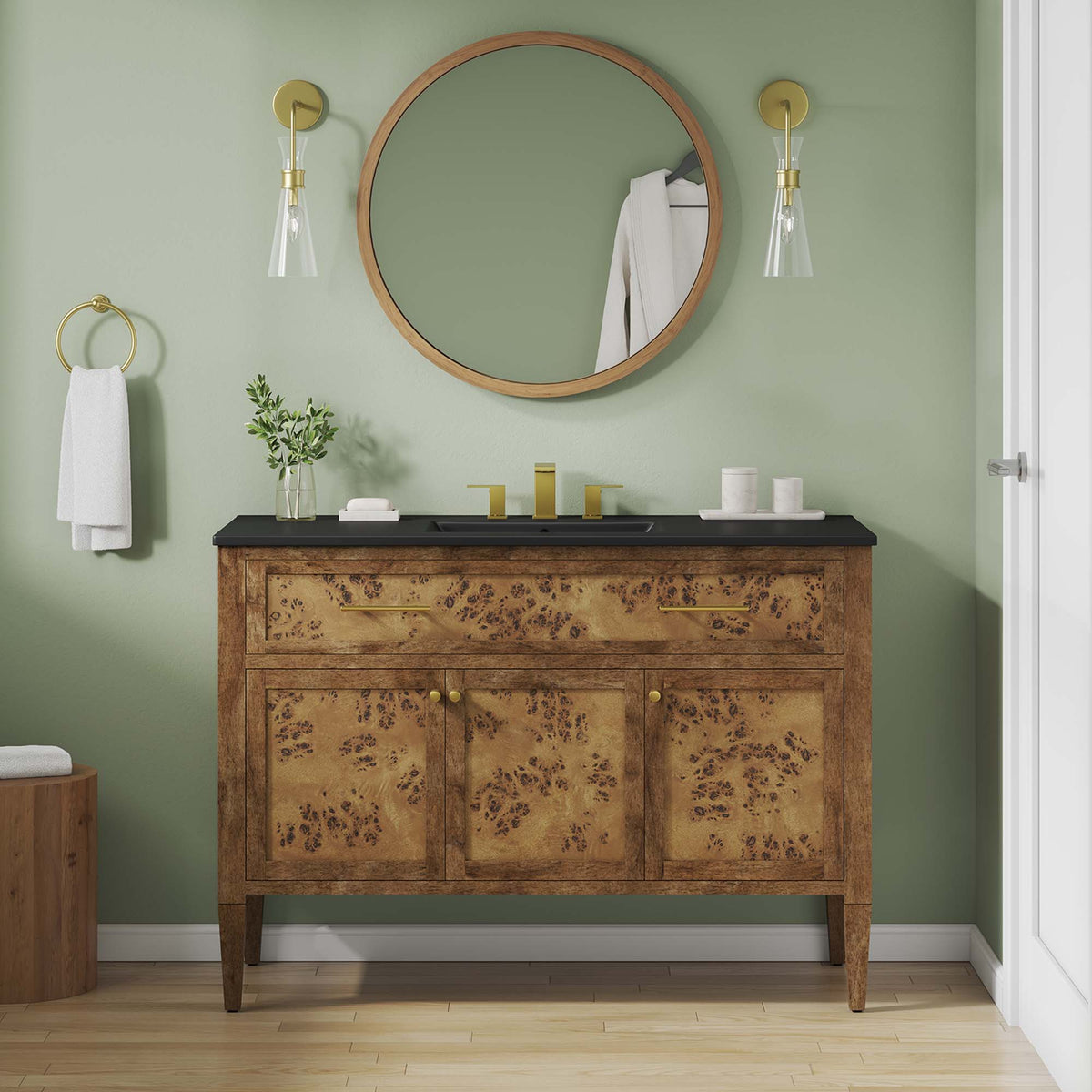 Elysian 48" Wood Single Sink Bathroom Vanity by Modway - EEI-6453
