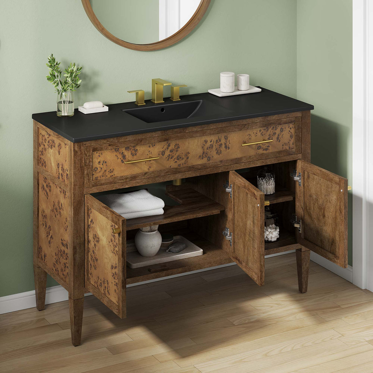 Elysian 48" Wood Single Sink Bathroom Vanity by Modway - EEI-6453