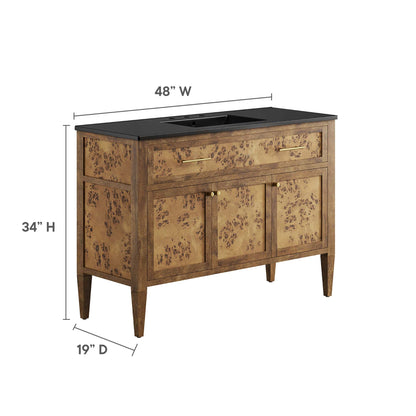 Elysian 48" Wood Single Sink Bathroom Vanity by Modway - EEI-6453