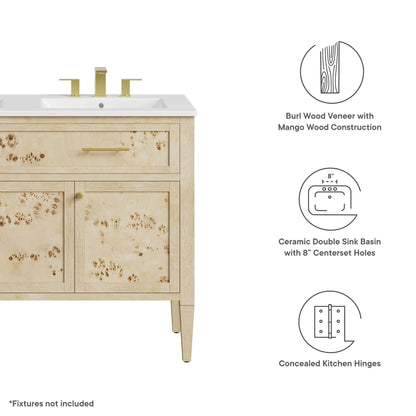 Elysian 48" Double Sink Bathroom Vanity by Modway